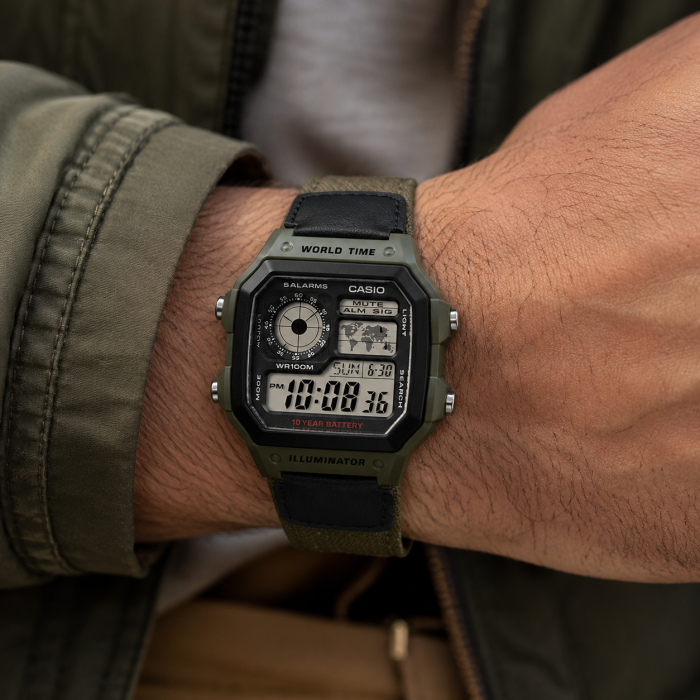 ساعت مردانه کاسیو CASIO AE-1200WHB-3B - Image 4