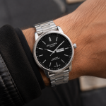 ساعت leecooper مردانه lco8236-390 استیل موتور تک حالته با صفحه بلو بلک - Image 3